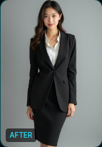 After - カジュアル → フォーマル